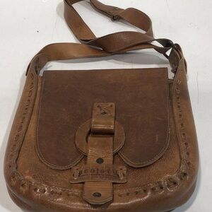 Women’s Bed Stu Brown Distressed Leather Crossbody Bag